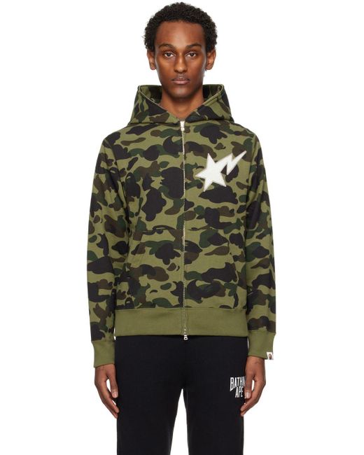 A Bathing Ape 1st Camo Hoodie in Black for Men Lyst