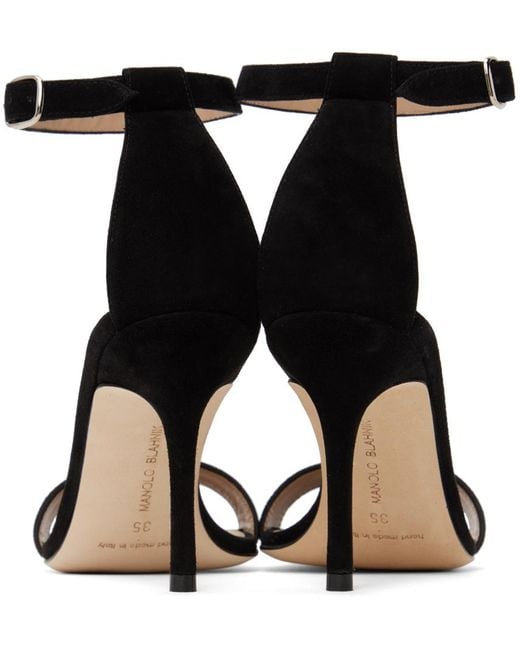 Manolo Blahnik Black Chaos Sandals