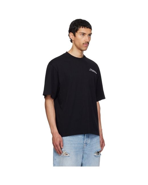 Off-White c/o Virgil Abloh Black Type Machine Arrow Skate T-Shirt for men