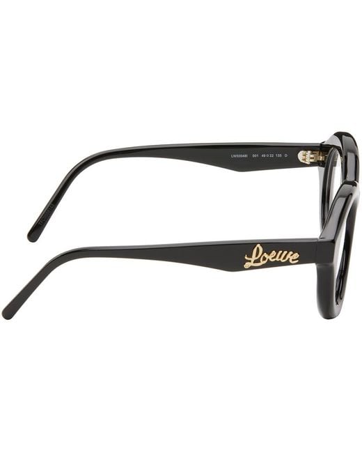 Loewe Black Curvy Glasses for men