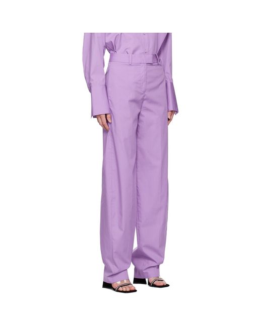 The Attico Purple jagger Trousers
