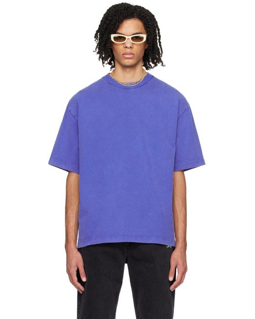 メンズ Axel Arigato ブルー Typo Tシャツ Purple