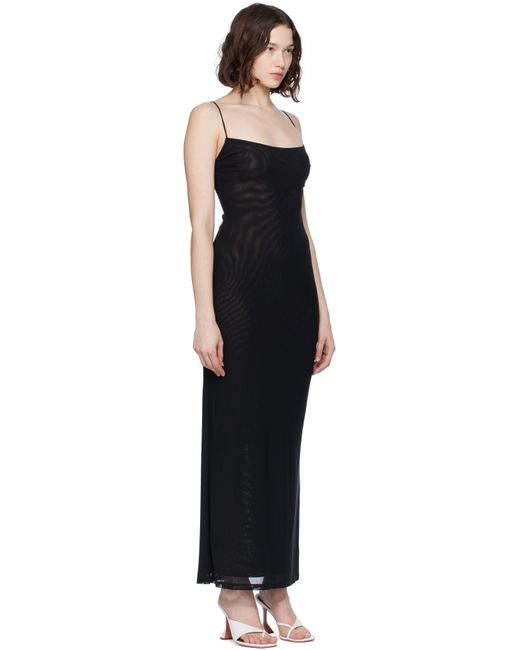 Robe Longue Thais Noire Miaou en coloris Black