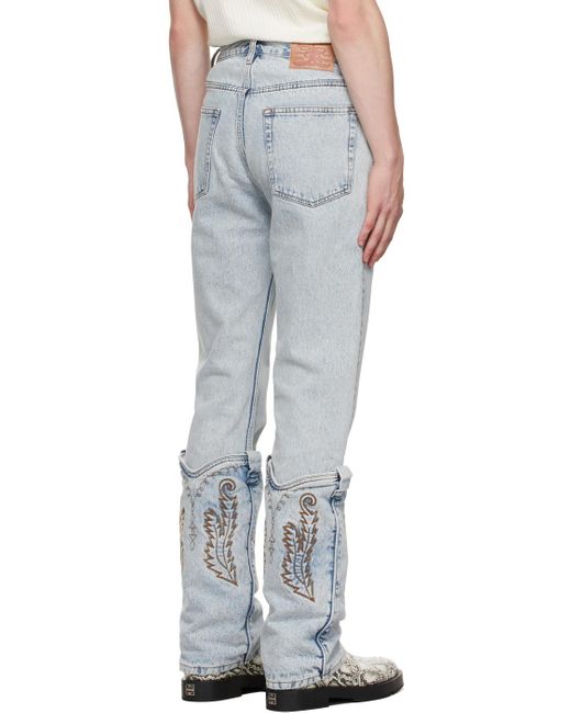 Y. Project Cowboy Cuff Jeans in Blue for Men | Lyst