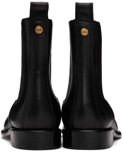 Isabel Marant Black Galna Chelsea Boots