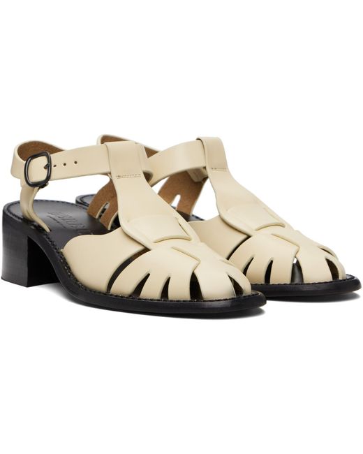Hereu Black Off- Pesca Heeled Sandals