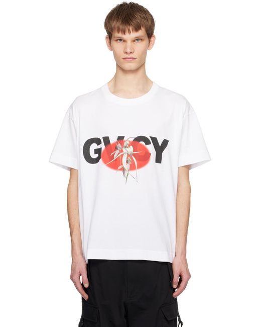 T-shirt droit blanc Givenchy pour homme en coloris White