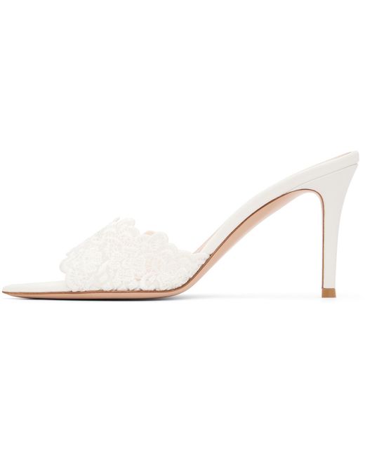 Gianvito Rossi Black Yvonne Mule Heeled Sandals