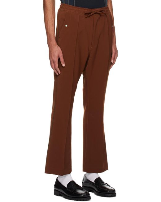 Pantalon brun à passepoils Needles pour homme en coloris Brown
