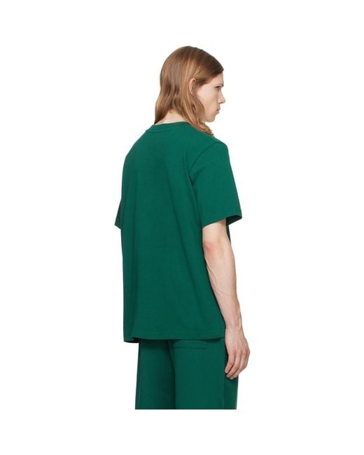 Casablanca Green Diamond Logo Short Sleeve T‑Shirt for men