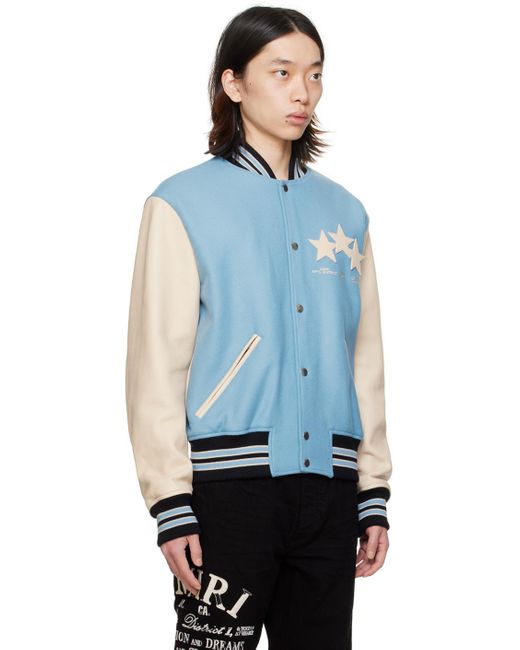 Amiri Blue Stars Bomber Jacket for men