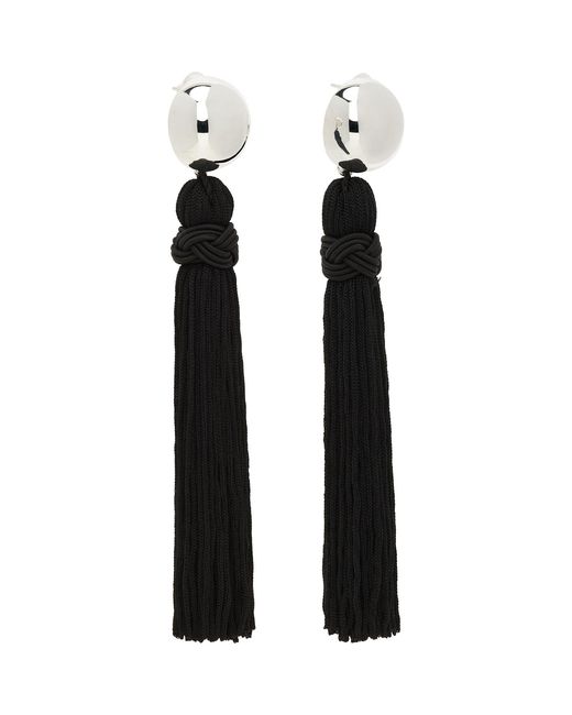 Sophie Buhai Black Venetian Tassel Earrings