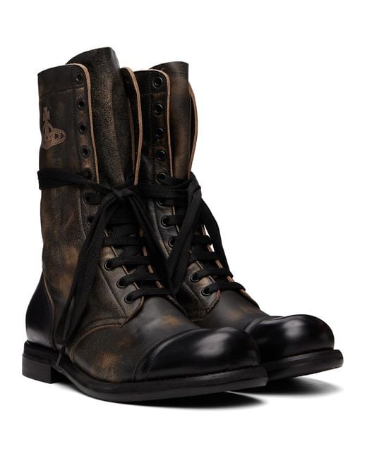 Vivienne Westwood Black Parachute Boots for men