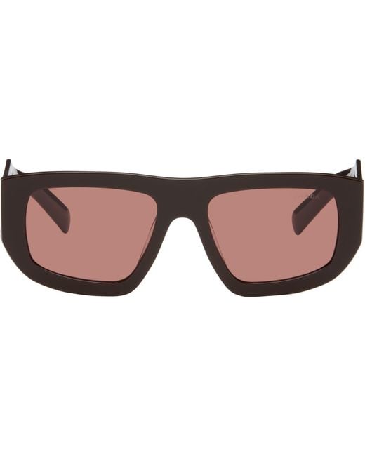 Prada Brown Triangle Logo Sunglasses