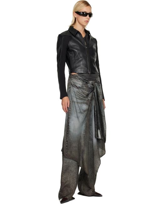 DIESEL グレー P-Aloma トラウザーズ Black