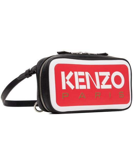 KENZO Black & Red ' Paris' Bag for men