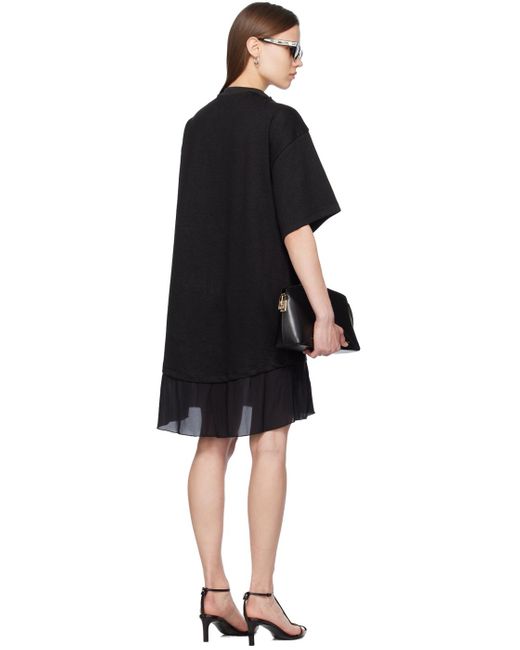 Robe courte noire à découpe Victoria Beckham en coloris Black