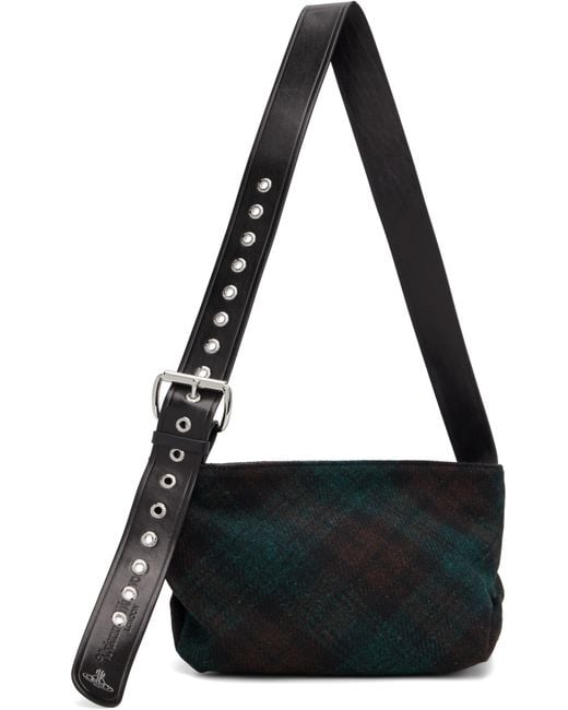 Vivienne Westwood Black Maxime Small Crossbody Bag