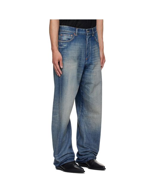 MM6 by Maison Margiela Blue Wide-Leg Jeans for men