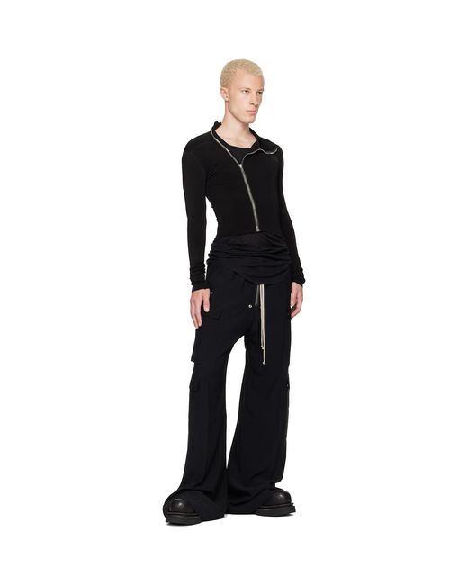 Rick Owens Black Tower Cargobelas Cargo Pants for men