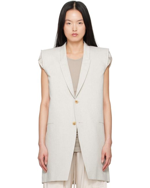 Rick Owens Multicolor Off- Hollywood Dirt Tailored Sl Denim Blazer