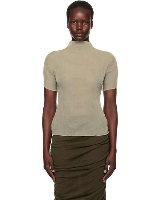 Issey Miyake Chiffon Twist 3 Top in Black | Lyst UK