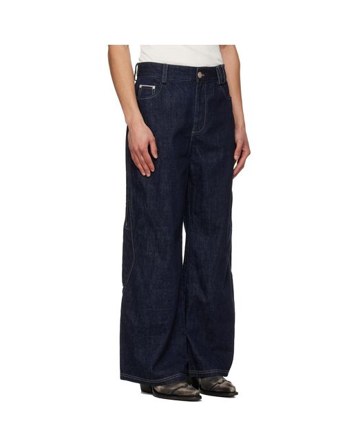 NULLUS Blue Arrows Pocket Selvedge Jeans for men