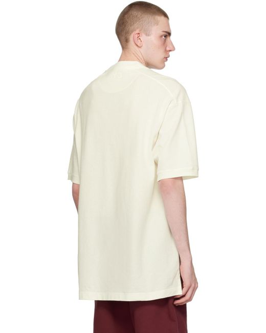 メンズ Y-3 オフホワイト Workwear Tシャツ White