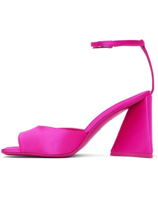 The Attico Pink Piper Heeled Sandals