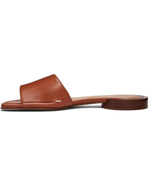 Maison Margiela Brown Tan Tabi Flat Mule Sandals