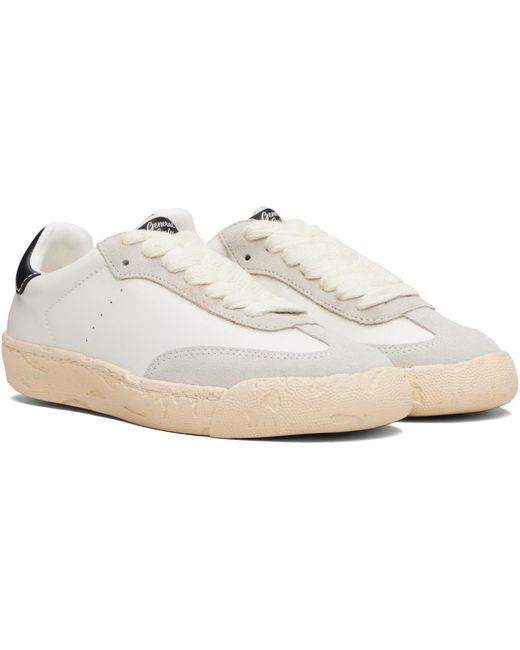 Maison Mihara Yasuhiro Black 'Francis' Past Sole Mixed Material Low-Top Sneakers for men