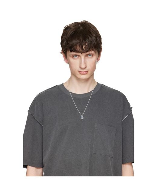 Stolen Girlfriends Club Metallic Stolen Razor Necklace for men