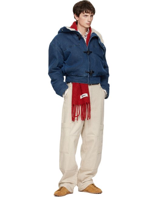 Jacquemus Blue 'The De-Nîmes' Duffle Denim Jacket for men