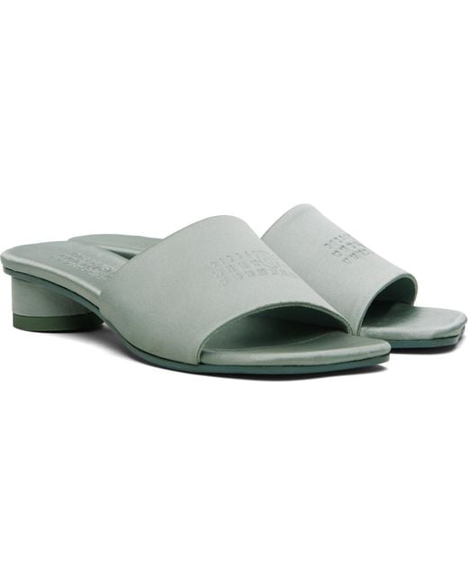 MM6 by Maison Margiela Black Anatomic Numeric Heeled Sandals