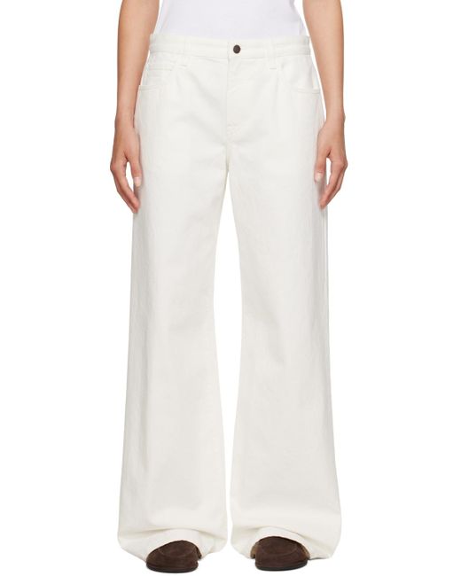 The Row White Eglitta Jeans