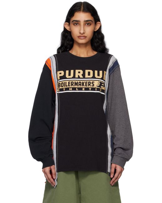 Needles マルチカラー 7 Cuts College 長袖Tシャツ Black