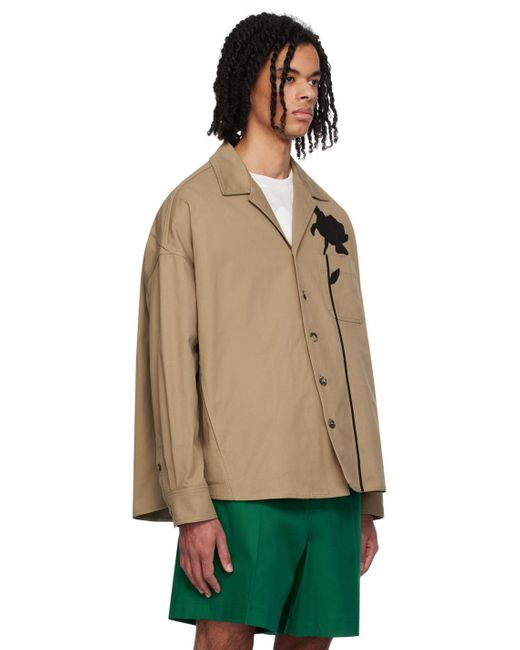 Chemise à appliqué Valentino pour homme en coloris Green