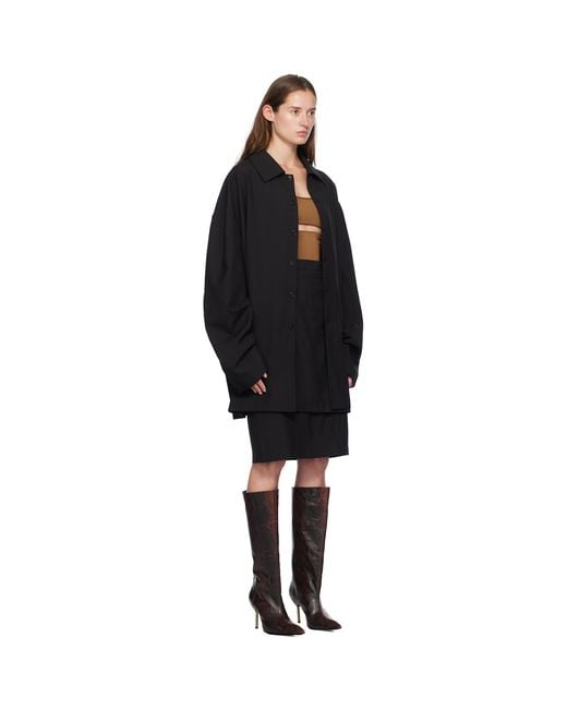 Marie Adam-Leenaerdt Black 'Jacket Skirt' Midi Dress