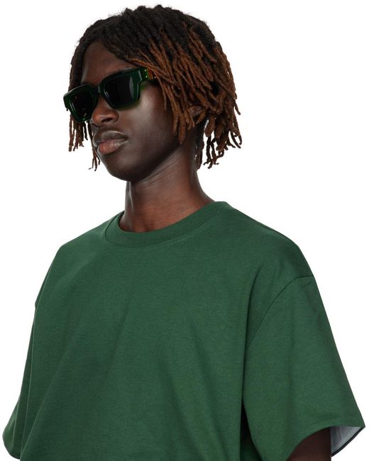Bottega Veneta Green Hinge Sunglasses for men