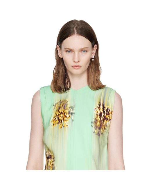Sophie Bille Brahe White Bisou Perle Single Earring