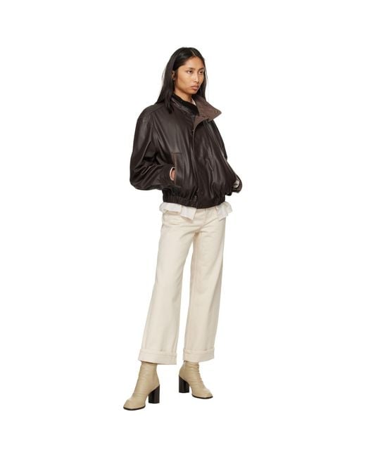 Moncler Natural Off- Cropped Jeans