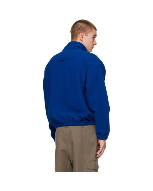 Blouson Bleu En Molleton Rier pour homme en coloris Blue