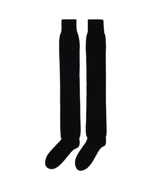 Rick Owens Black Moncler + Hiking Socks