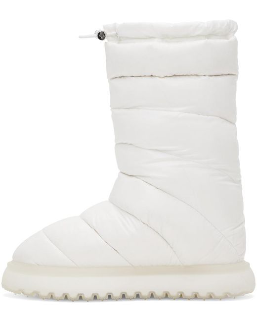 Moncler White Gaia Pocket Boots