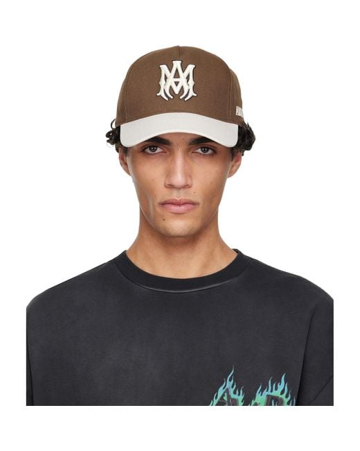 Amiri Blue Ma Outline Two Tone Cap for men
