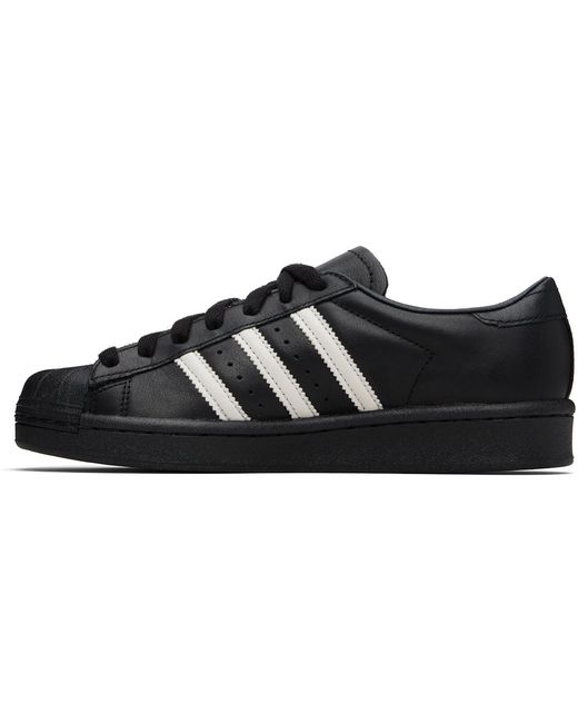 Adidas Originals Black Superstar Vintage Sneakers