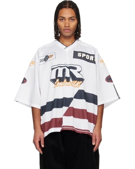 Martine Rose Multicolor Oversized Hockey T-Shirt for men