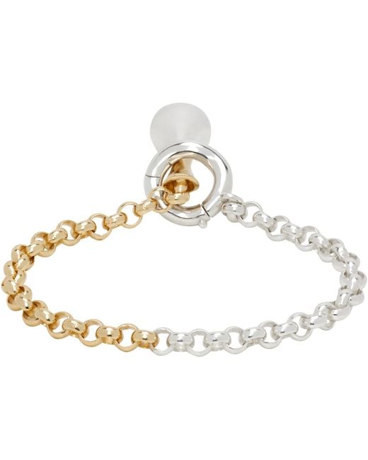 Bottega Veneta Black Drop Chain Bracelet