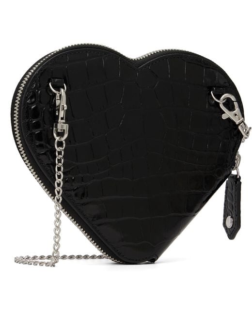Vivienne Westwood Black Heart Crossbody Bag