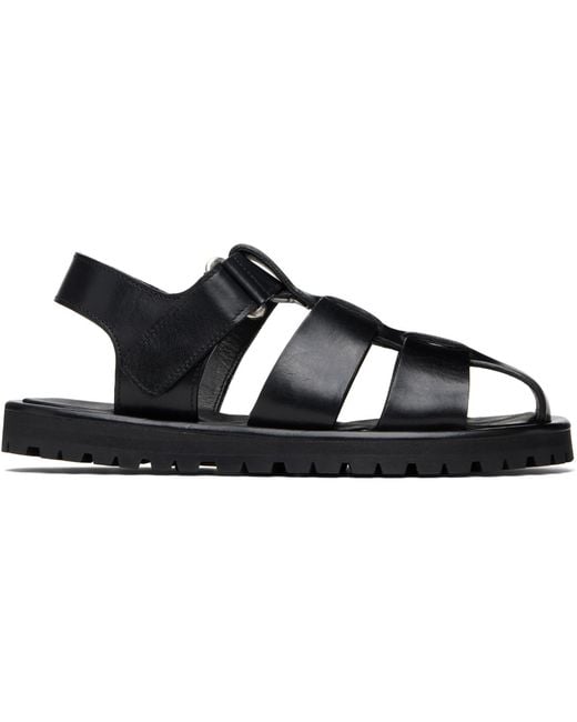 Studio Nicholson Black Sandom Sandals